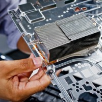 The PS4 heatsink, used to draw heat from the central processor