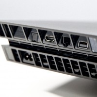 Closeup of the rear ports.