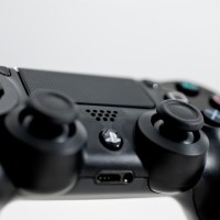 The DualShock 4 controller, designed in the image of the DualShock 3 (with a few new additions, including a touch pad and a button for sharing your game play with others).